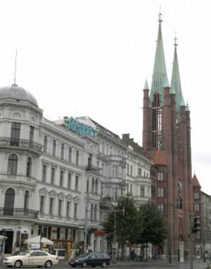  (Yorckstra�e, Berlin-Kreuzberg, Rathaus Kreuzberg, St. Bonifatius-Kirche) 